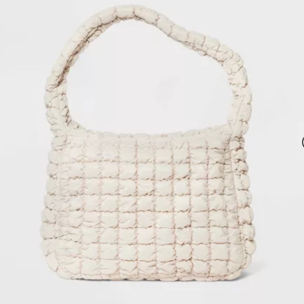 Quilted Tote Bags for Women Lightweight Quilted Padding Shoulder Bag Down Cotton